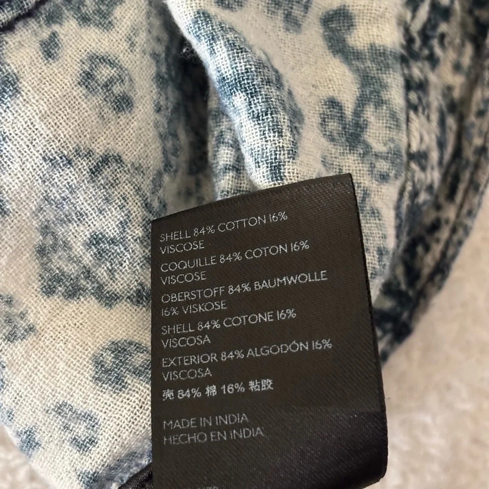 Free People Blue and White Cargo Shorts - Picture 10 of 11